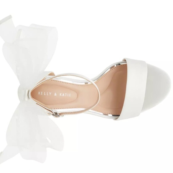 Kelly & Katie White Bridal Heels - Picture 2 of 3